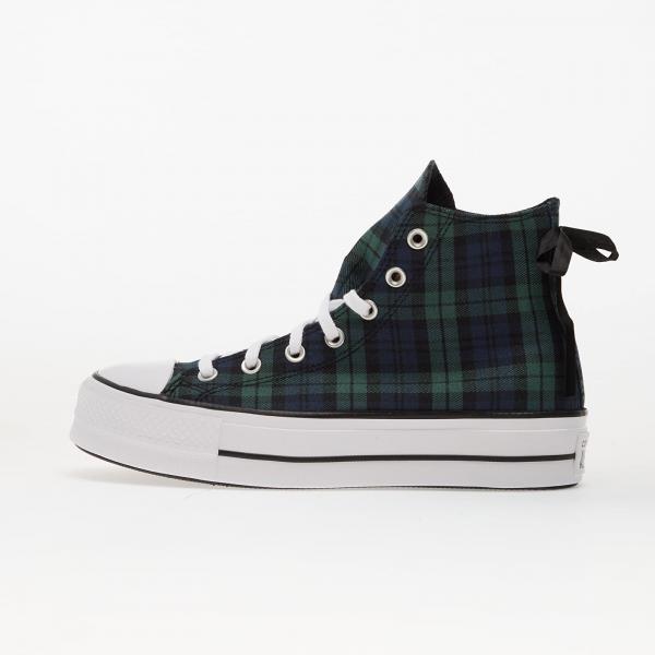 Tenisky Converse Chuck Taylor All Star Lift Platform Plaid Hi Navy/ Black/ White EUR 40