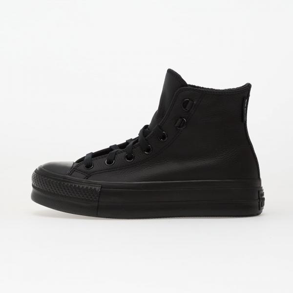 Tenisky Converse Chuck Taylor All Star Lift Platform Leather Hi Black/ Black/ Black EUR 38