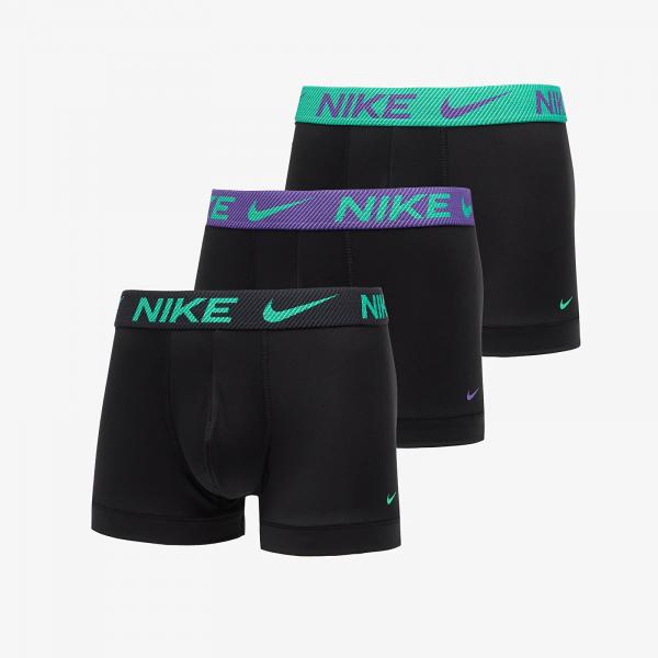 Boxerky Nike DRI-FIT Essential Micro Trunk 3-Pack Black S