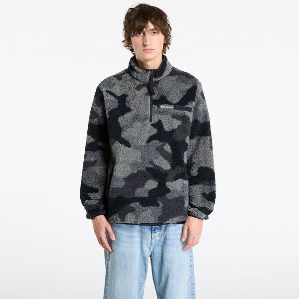 Mikina Columbia Rugged Ridge™ High Pile Half Zip Black Mod Camo M