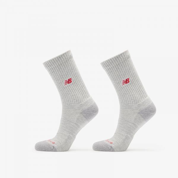 Ponožky New Balance Active Premium Crew Socks 2-Pack Athletic Grey L