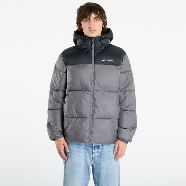 Bunda Columbia Puffect™ II Hooded Jacket City Grey/ Black L