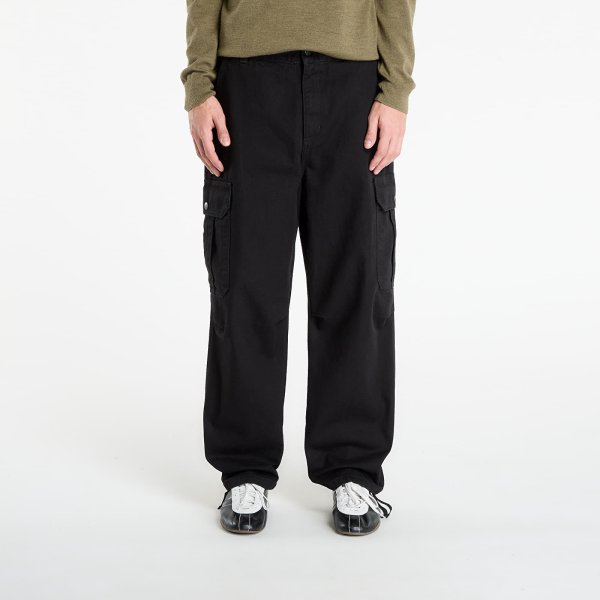 Džíny Carhartt WIP Stanton Cargo Pant Black Stone Washed XS