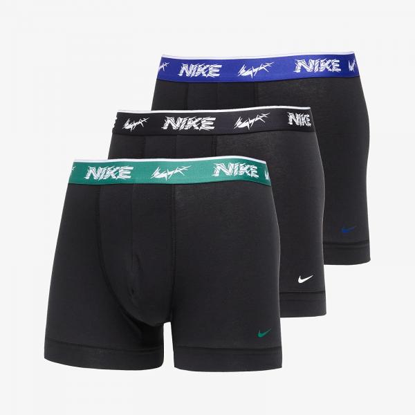 Boxerky Nike DRI-FIT Everyday Cotton Stretch Trunk 3-Pack Black M