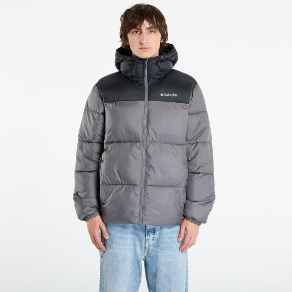 Bunda Columbia Puffect™ II Hooded Jacket City Grey/ Black L