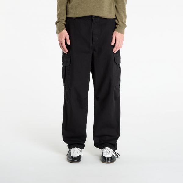 Džíny Carhartt WIP Stanton Cargo Pant Black Stone Washed S
