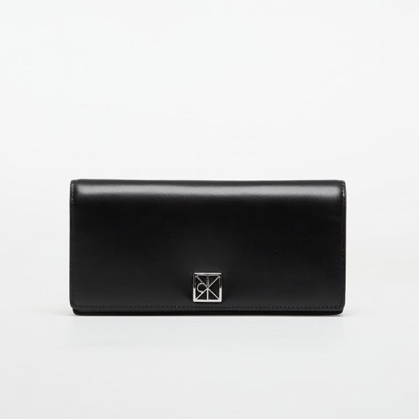 Peněženka Calvin Klein Emblem Hw Long Bifold Wallet Black Universal