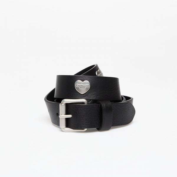 Pásek Carhartt WIP Tylor Belt Black/ Silver XL