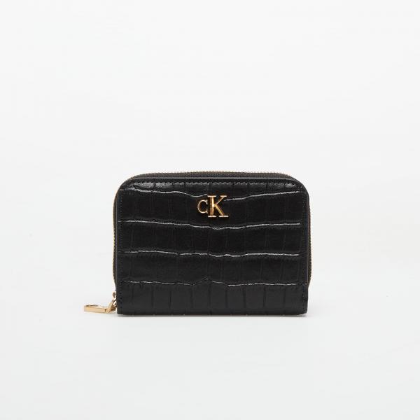 Peněženka Calvin Klein Croc Medium Flap Wallet Black Universal