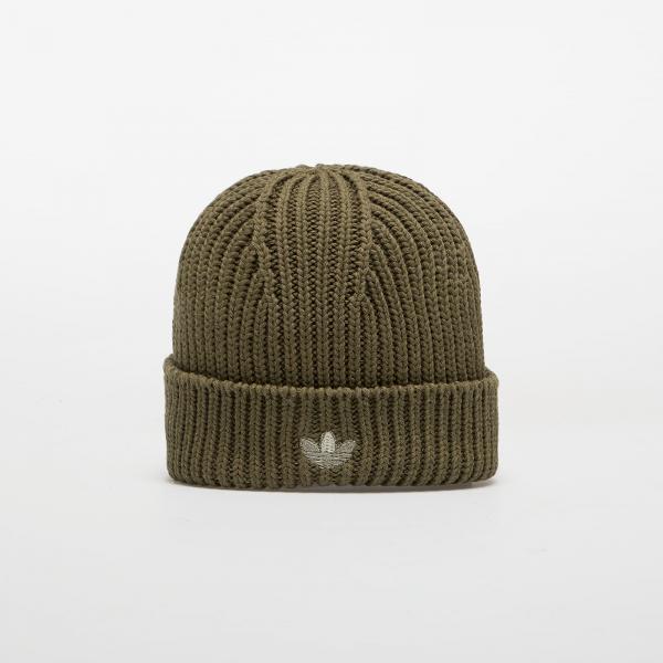 Čepice adidas Fisherman Short Beanie Olive Strata/ Semi Lucid Fuchsia M