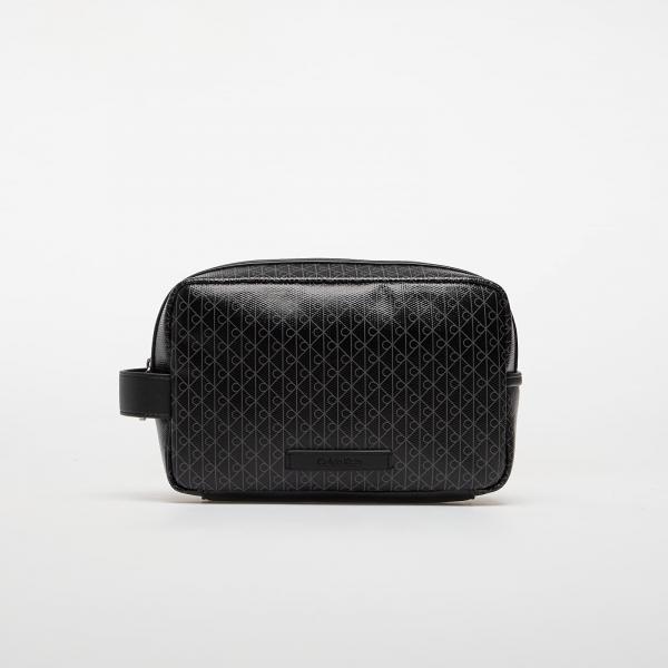Kabelka Calvin Klein Emblem Aop Coated Dopp Kit Black Universal