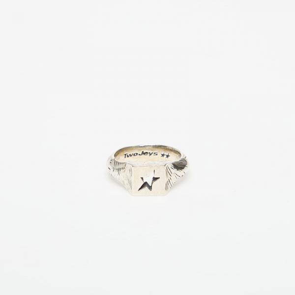 Prsten Twojeys Hollow Star Ring Silver 64 mm