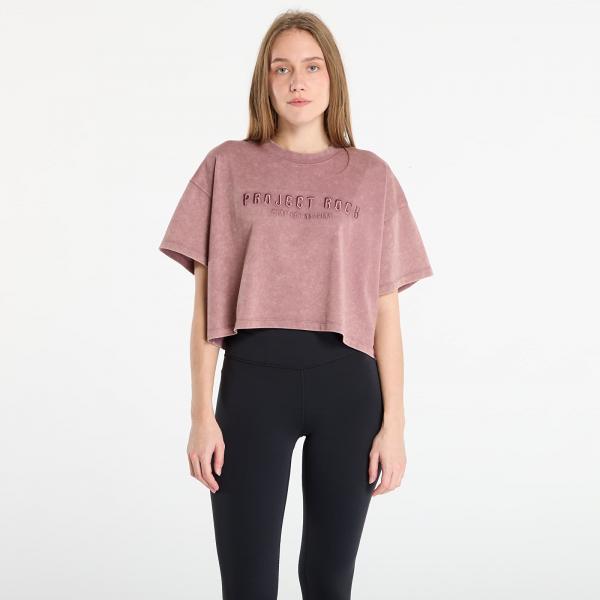 Tričko Under Armour Project Rock Statement Graphic SS Tee Maroon Mist M