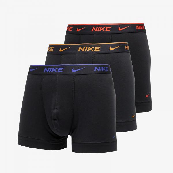 Boxerky Nike DRI-FIT Everyday Cotton Stretch Trunk 3-Pack Black S