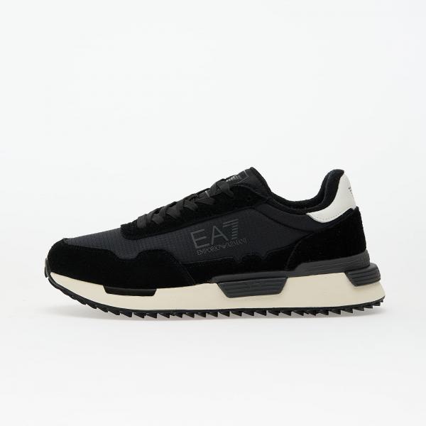Tenisky EA7 Emporio Armani Sneaker Vintage Running Nylon+ Black/ White EUR 8
