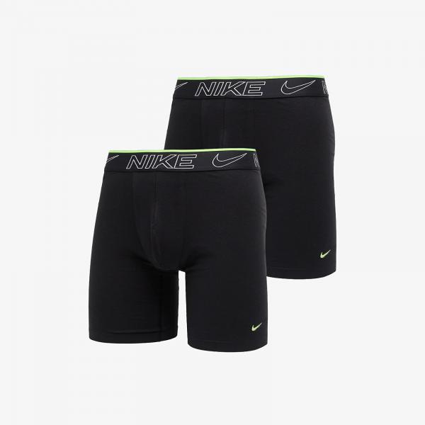 Boxerky Nike Elite Cotton Stretch Long Boxer Brief 2-Pack Black S