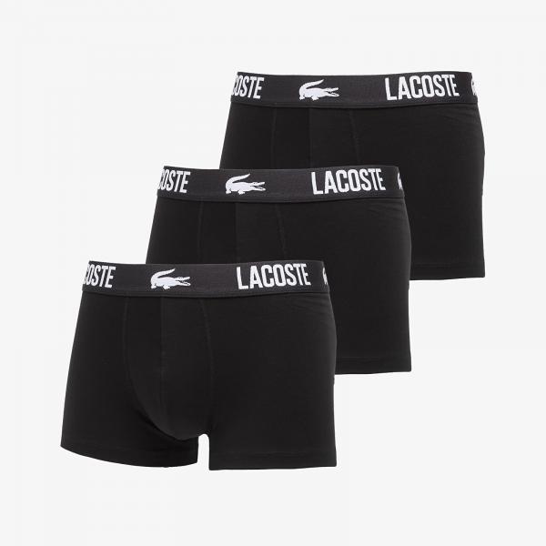 Boxerky LACOSTE 3-Pack Trunk Black XL
