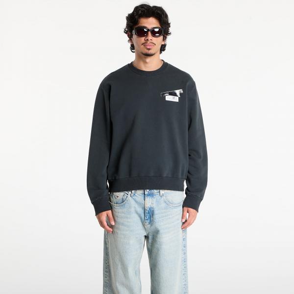 Mikina MM6 Maison Margiela Sweatshirt Washed Black XL