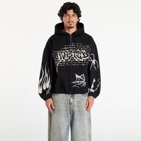 Mikina Wasted Paris M Atm Boxy Zip Hoodie Black L