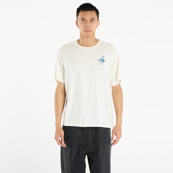 Tričko The North Face U Powder Days Relaxed S/S Tee Graphic UNISEX White Dune M