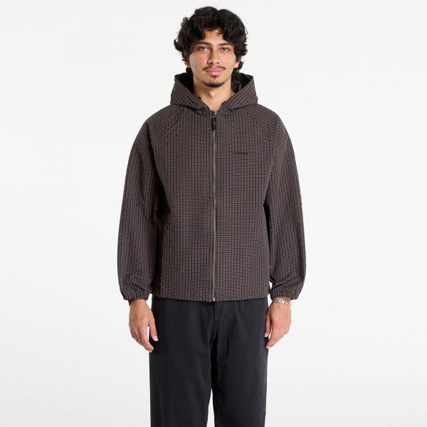 Bunda Gramicci Northside Plaid Hooded Jacket Deep Brown XXL