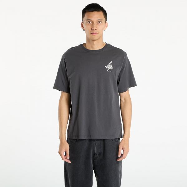 Tričko The North Face U Powder Days Relaxed S/S Tee Graphic UNISEX Asphalt Grey L