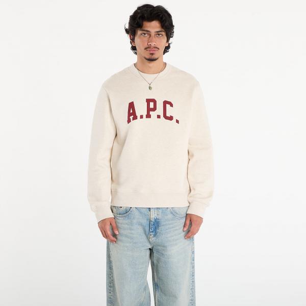 Mikina A.P.C. Sweat Harris - Gots Ecru Chine L