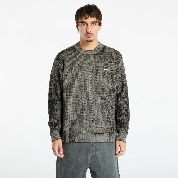 Mikina OBEY Spray Effect Sweater Black Multi L