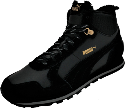 ST Runner Mid Fur Puma Black-QUIET SHADE Černá 41