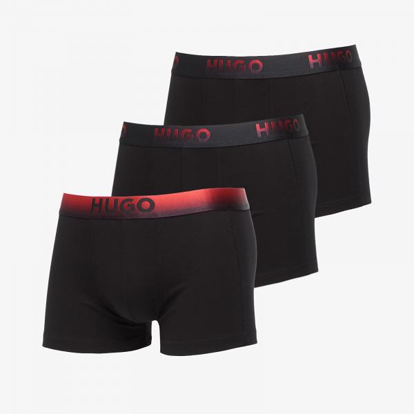 Boxerky Hugo Boss B Trunk 3-Pack Spray Black M
