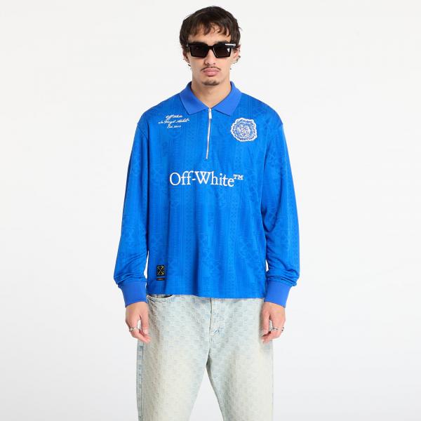 Tričko Off-White Lion Nation Soccer L/S Polo Navy Blue XL