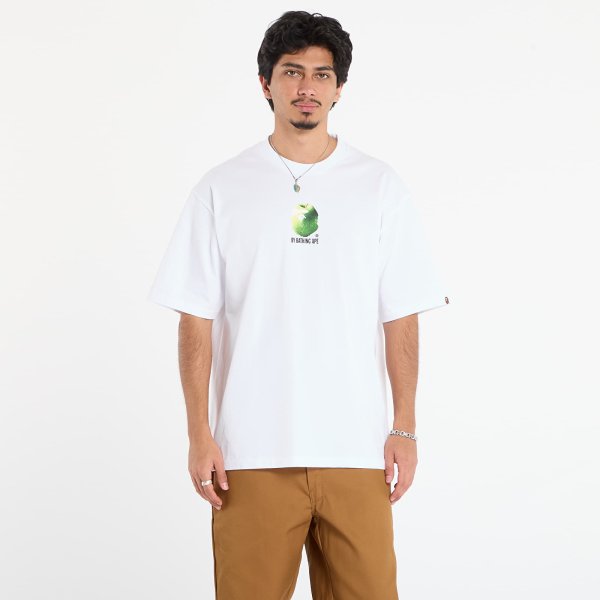 Tričko A BATHING APE Apple Graphic By Bathing Ape Relaxed Fit Tee White L