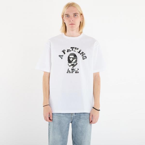 Tričko A BATHING APE City Camo College Tee UNISEX White XL