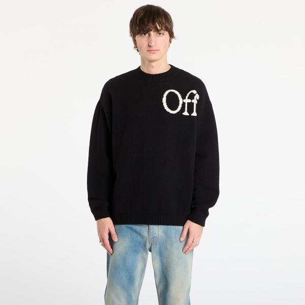 Mikina Off-White Bookish Shared Knit Crewneck Black XL
