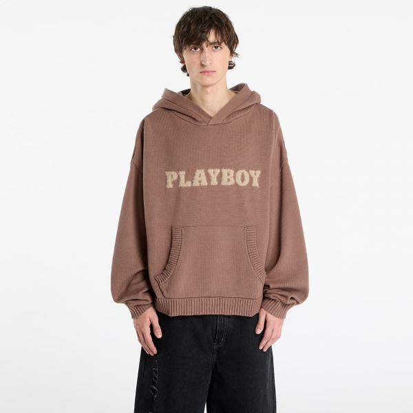 Svetr Playboy x FTSHP Sweater Hoodie UNISEX Brown XL