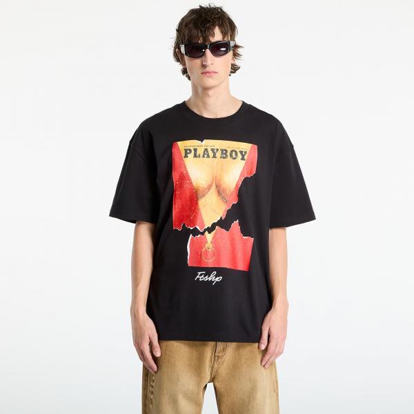 Tričko Playboy x FTSHP Cover Tee 1973/7 UNISEX Black XL