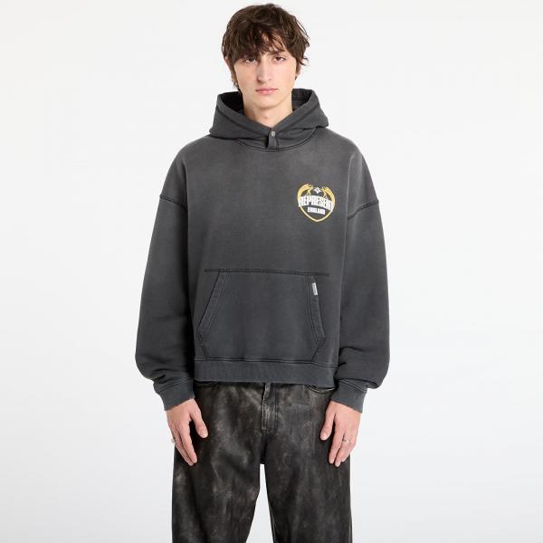 Mikina REPRESENT Represent Angel Border Hoodie Stained Black XXL