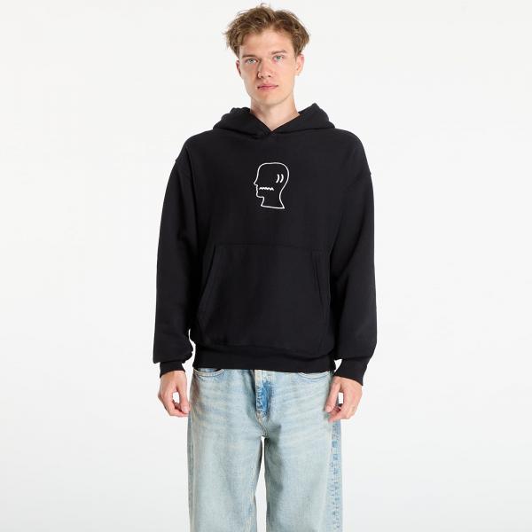 Mikina Brain Dead Logo Head Hoodie Black L