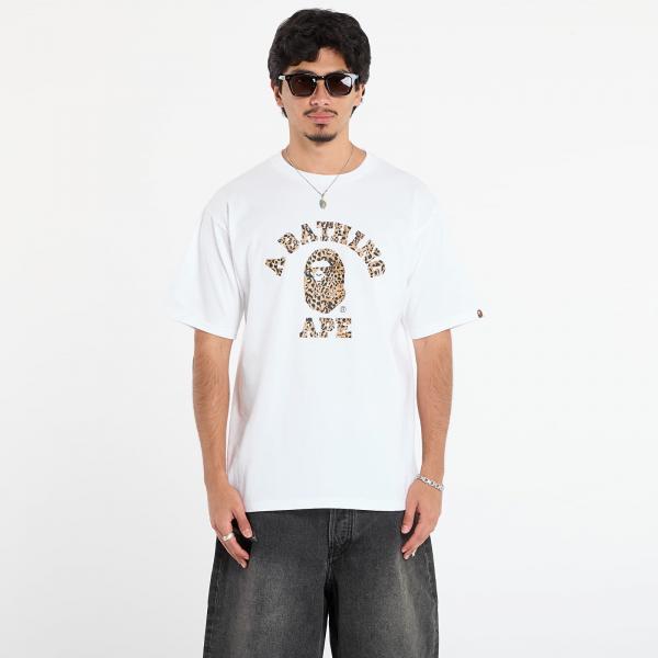 Tričko A BATHING APE Wild Leopard Pattern College Tee Wha XXL