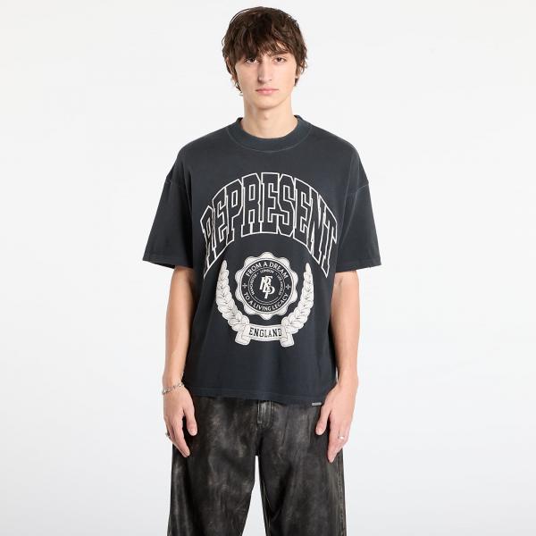 Tričko REPRESENT Legacy Crest T-Shirt Stained Black L