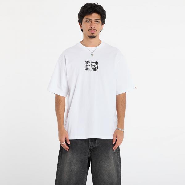 Tričko A BATHING APE Frankenstein Bape Logo Relaxed Fit Tee White XL