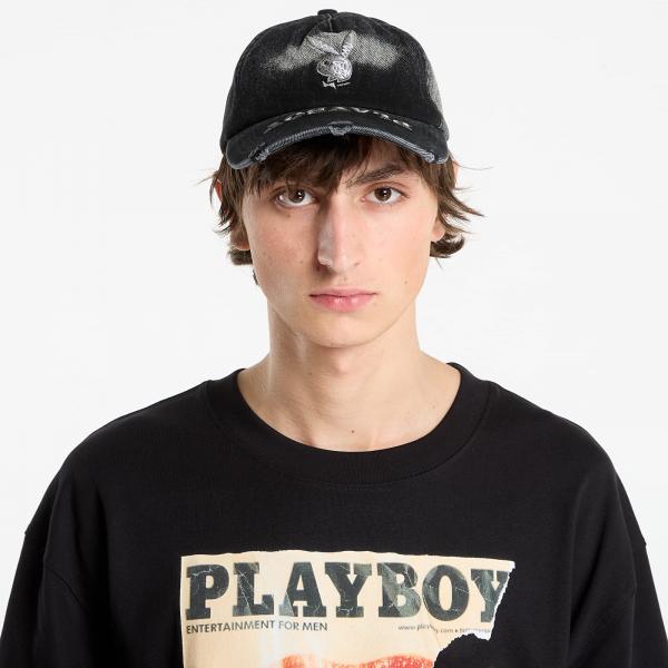 Kšiltovka Playboy x FTSHP Denim Dadcap Black Universal
