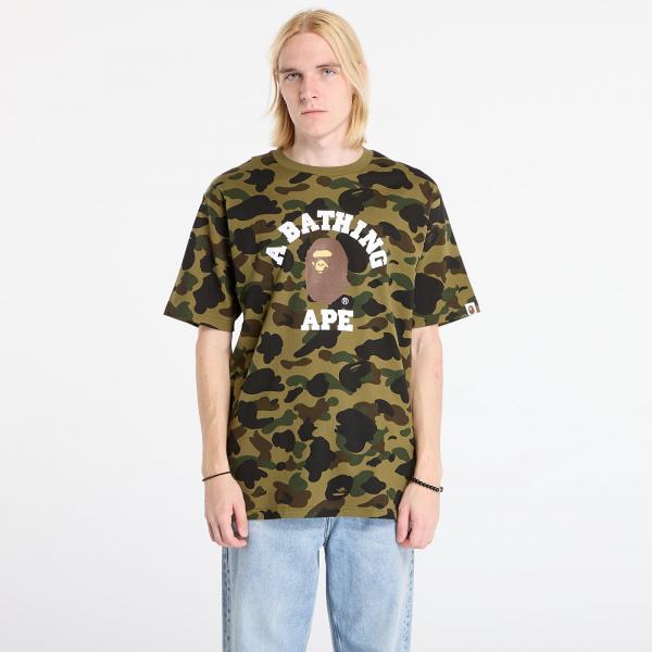 Tričko A BATHING APE 1St Camo College Tee UNISEX Green M