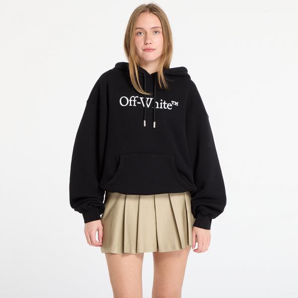 Mikina Off-White Big Logo Bookkish Over Hoodie Black/ White M