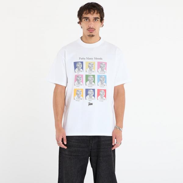 Tričko Patta Many Moods T-Shirt UNISEX White XS