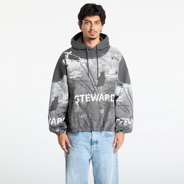 Mikina Umbro Steward Vest Masked Hoodie Dark Grey L