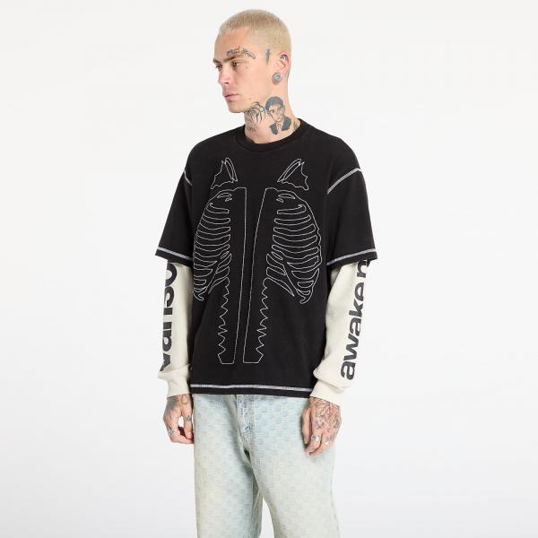 Tričko Awake NY Vanson Bones Waffle T-Shirt Black XL