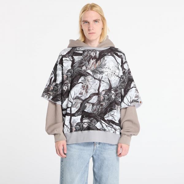 Mikina A BATHING APE Tree Edge Camo Layered Pullover Hoodie UNISEX White L