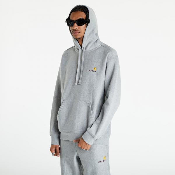 Mikina Carhartt WIP Hooded American Script Sweat Grey S