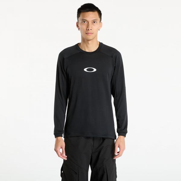 Mikina OAKLEY Enhance Light Grid L/S Crew 5.7 Blackout XL